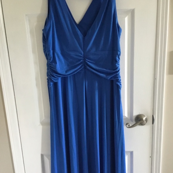 Wedding guest long dress Royal Blue - Picture 2 of 4